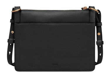 Fossil Damentasche Taryn, schwarze Crossbody tasche aus Leder, L: 24,1 cm, B: 5,7 cm, H: 18,4 cm, ZB1894001 im Sale